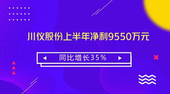 川儀股份上半年業績穩健增長 凈利同比增35%至9550萬元，技術咨詢業務成為新亮點